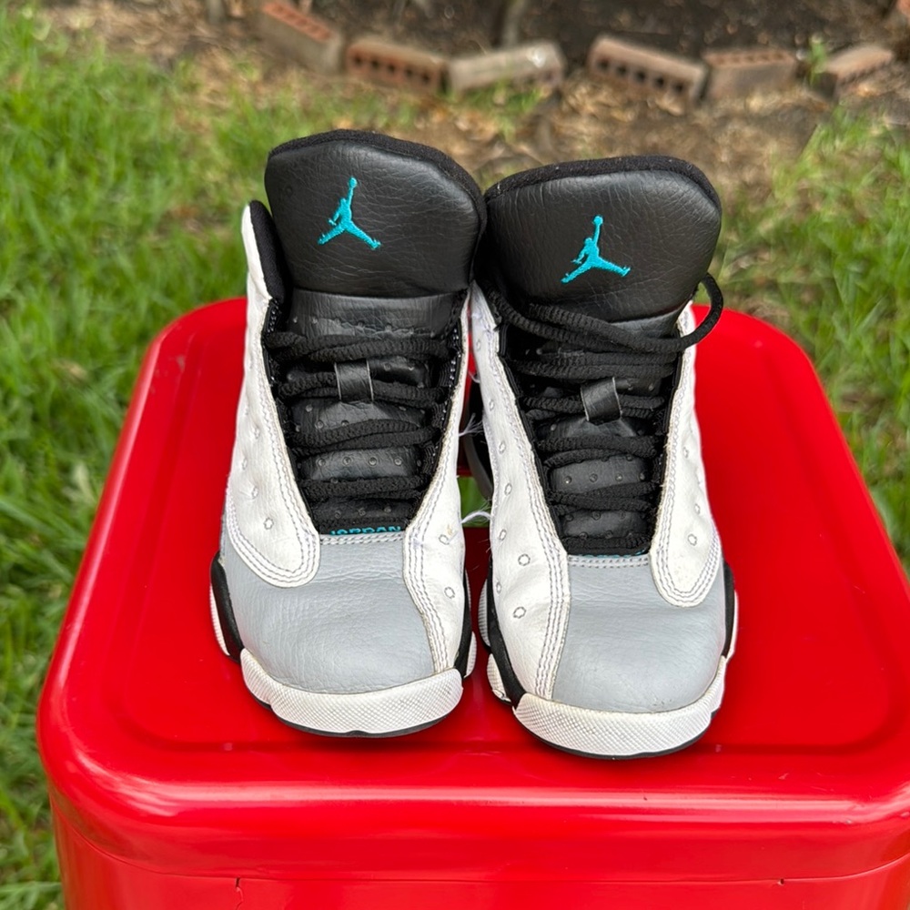 Jordan 13 Retro Barons Kids Sneakers Black White Gray